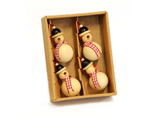 Load image into Gallery viewer, Wooden Christmas Décor : SNOWMAN (set of 4)

