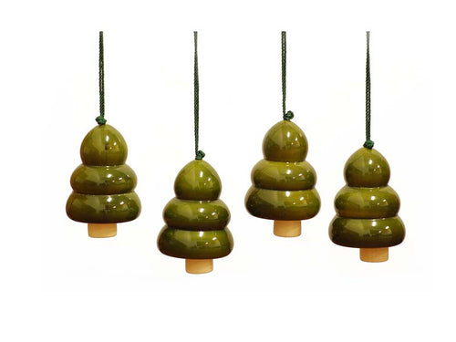 Wooden Christmas tree bell