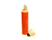 Load image into Gallery viewer, Wooden Pencil Box - Sketch Case Slim (Orange)
