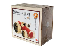Load image into Gallery viewer, Trako Tractor ( Red ) | Push  pull toys | Wooden tractor toy | Wooden tractors
